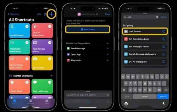 雅安苹果14锁屏维修店分享iPhone14升级iOS16.4后如何创建锁屏快捷方式 