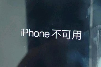 雅安苹果服务网点分享锁屏界面显示“iPhone 不可用”如何解决 