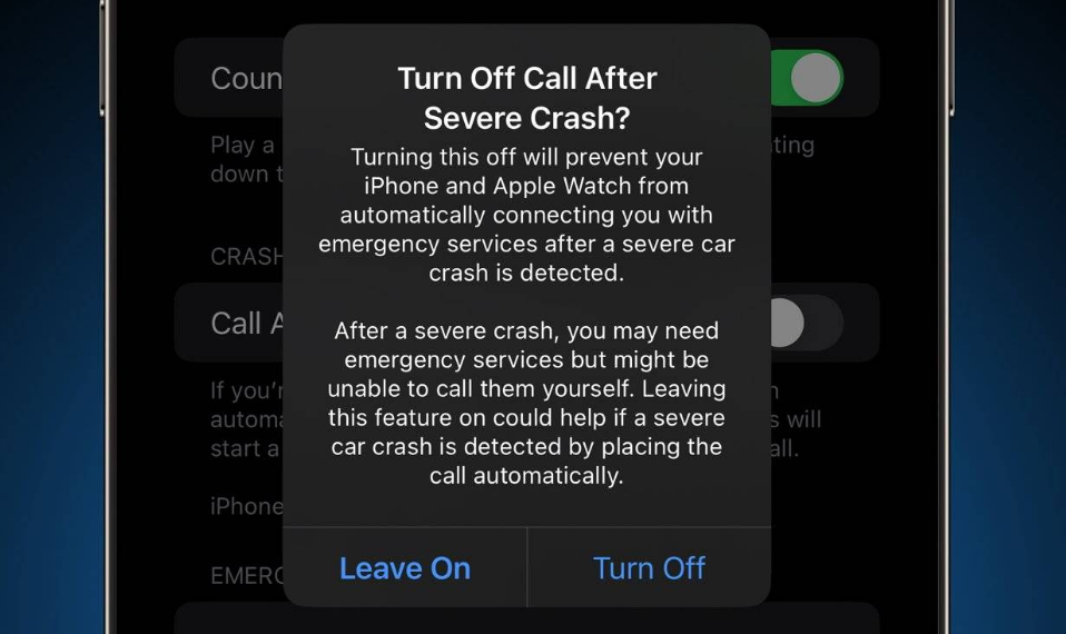 雅安苹果14维修分享 iPhone 14 和 Apple Watch 上关闭崩溃检测 