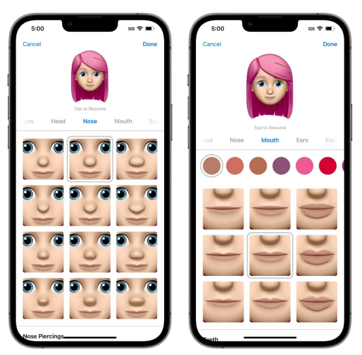 雅安苹果手机维修分享​iOS 16中的拟我表情有了哪些变化和升级 