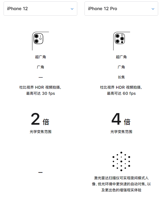 雅安苹果手机维修分享苹果 iPhone 12 与 iPhone 12 Pro 选哪款 